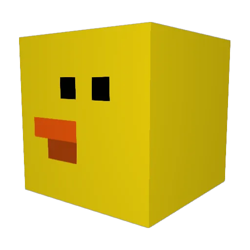 HEOPA_ Minecraft avatar head, 3D render