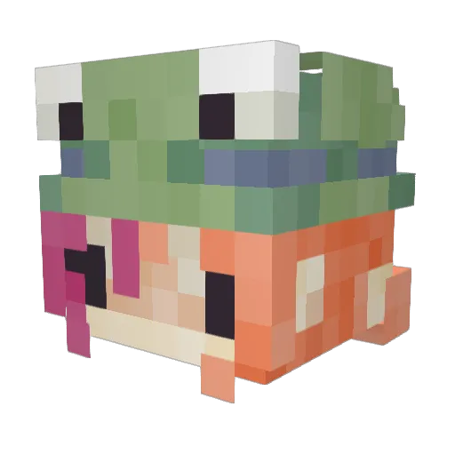 HER0CHRlS Minecraft avatar head, 3D render