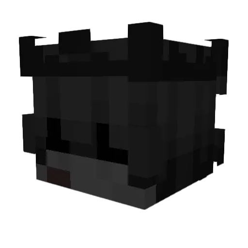 HER0O__ Minecraft avatar head, 3D render