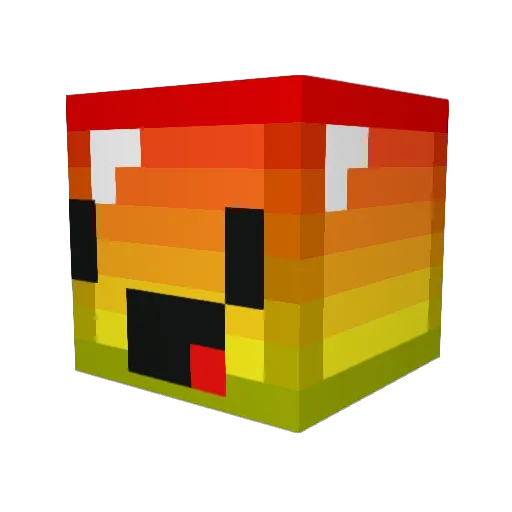 HERBIEPURCE Minecraft avatar head, 3D render