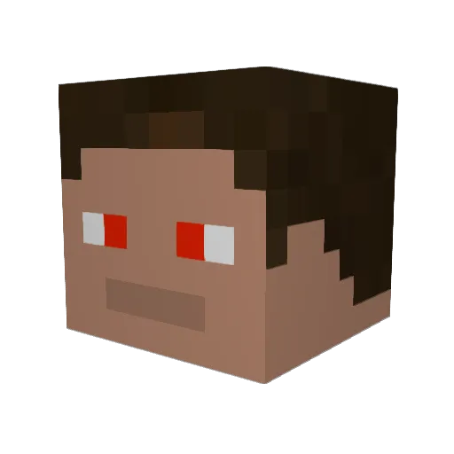HERIKITO Minecraft avatar head, 3D render