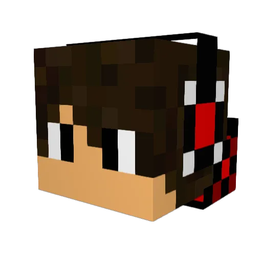 HERO388 Minecraft avatar head, 3D render