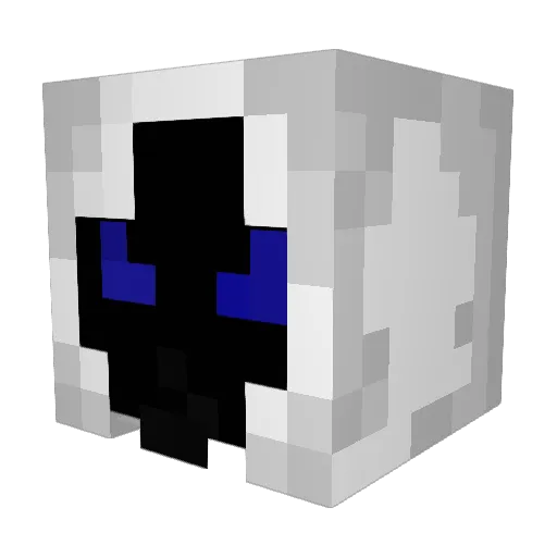 HEROBRINE3300 Minecraft avatar head, 3D render