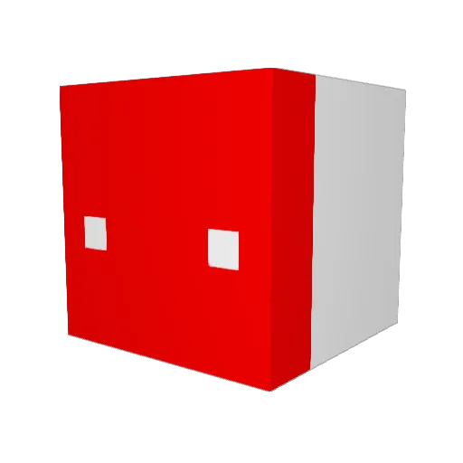 HEROBRINE_TSEE Minecraft avatar head, 3D render