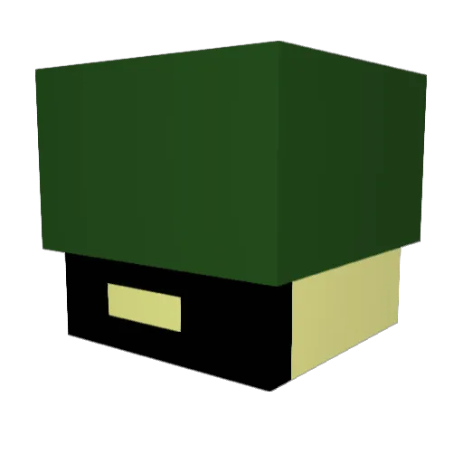 HEROSkinhead Minecraft avatar head, 3D render