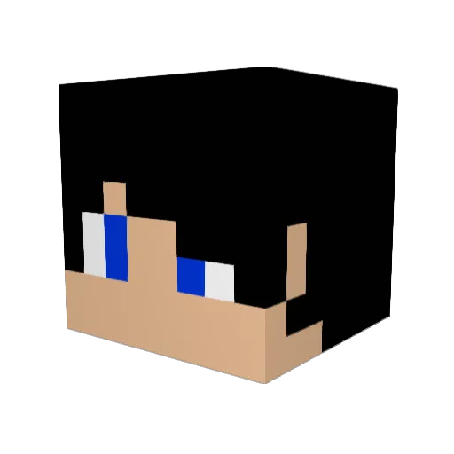 HESSI97 Minecraft avatar head, 3D render