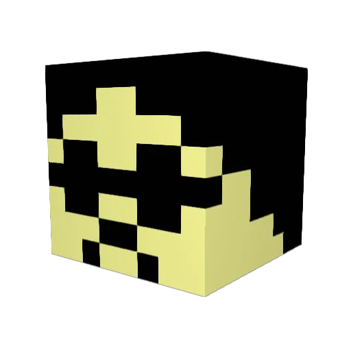 HETETE Minecraft avatar head, 3D render