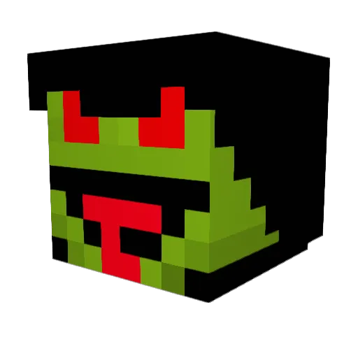 HETMAS_999 Minecraft avatar head, 3D render