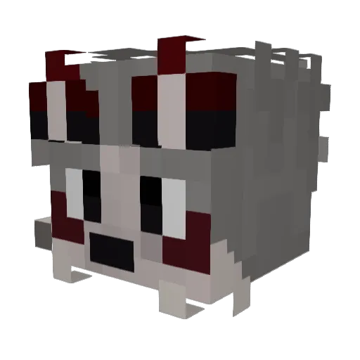 HETOPY Minecraft avatar head, 3D render