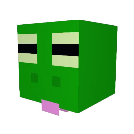 HETZY_got_aura Minecraft avatar head, 3D render