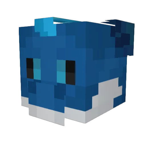 HEXZAR Minecraft avatar head, 3D render