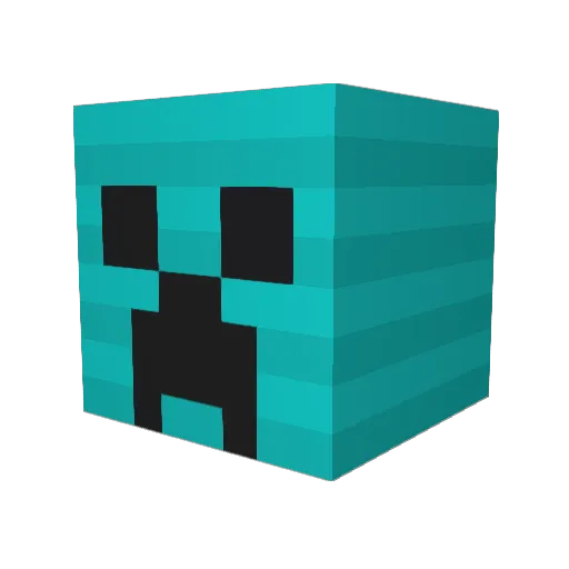 HEYKUNGs Minecraft avatar head, 3D render