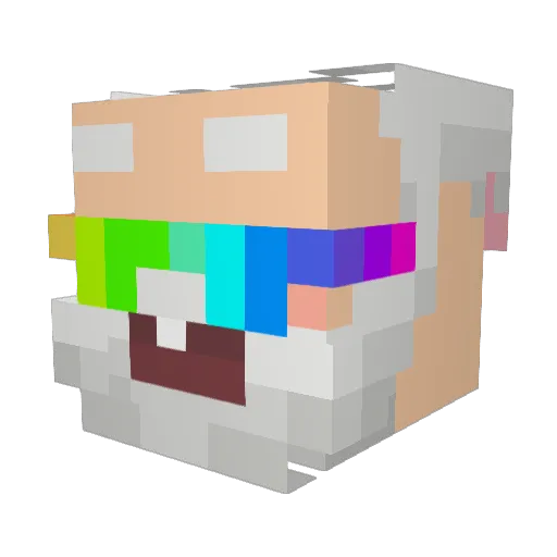 HEYSTEBAN Minecraft avatar head, 3D render