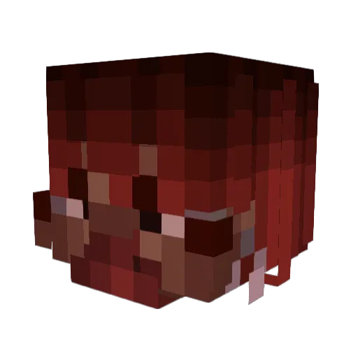 HEY_booooooo Minecraft avatar head, 3D render