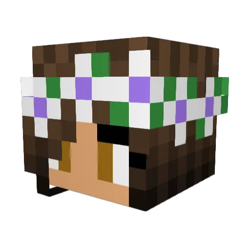 HEY_itsIZ Minecraft avatar head, 3D render