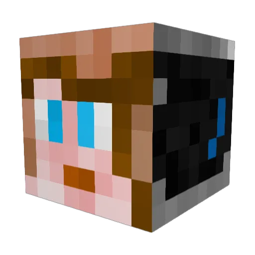 HElian33700 Minecraft avatar head, 3D render