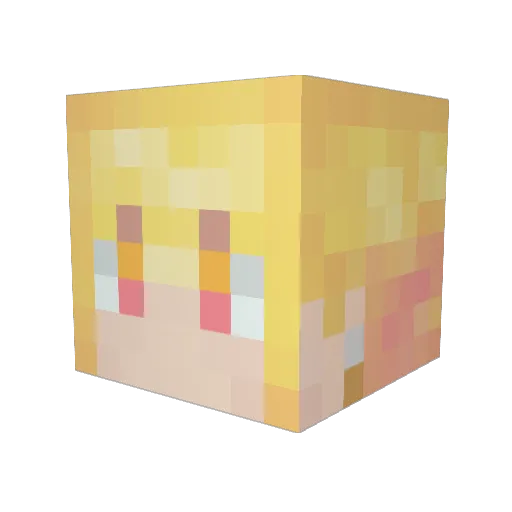 HEowo_ Minecraft avatar head, 3D render