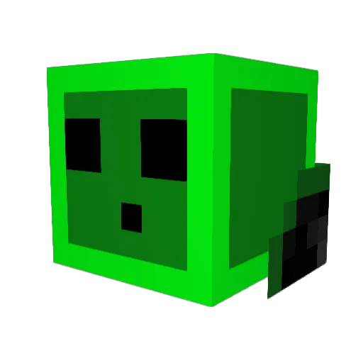 HF206 Minecraft avatar head, 3D render