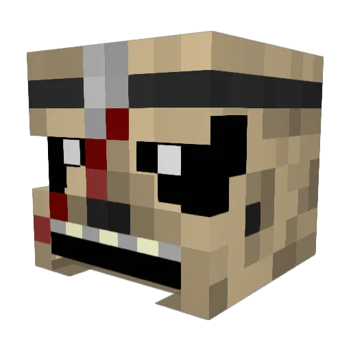 HFULSUNBURST Minecraft avatar head, 3D render