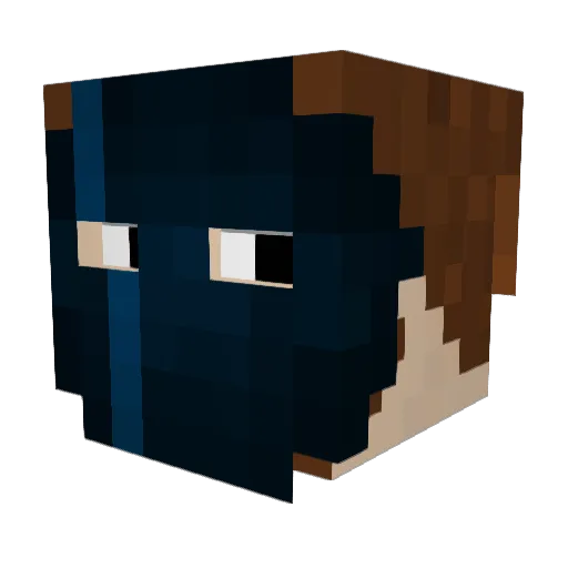HFwashere Minecraft avatar head, 3D render