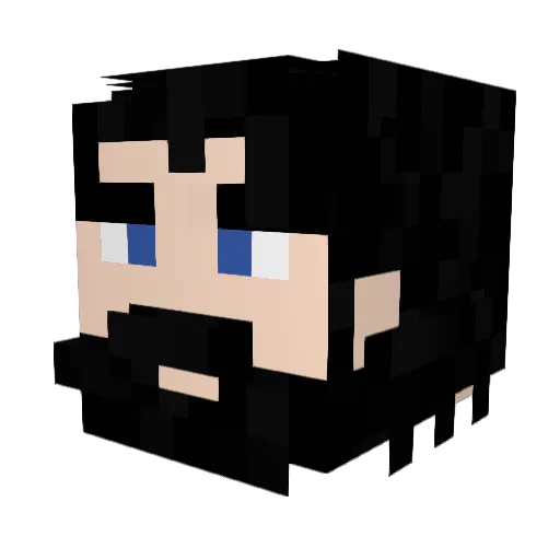 HGC_Titanback Minecraft avatar head, 3D render