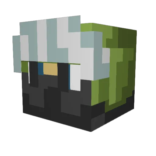HGDFM Minecraft avatar head, 3D render