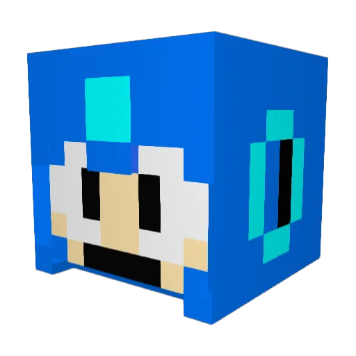 HGU1415 Minecraft avatar head, 3D render