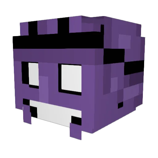 HGamerTV Minecraft avatar head, 3D render