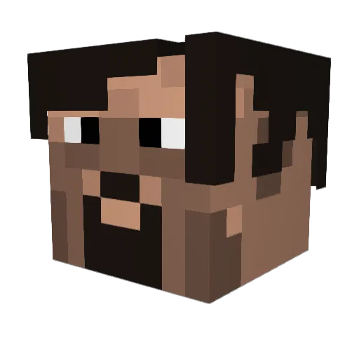 HGrobel Minecraft avatar head, 3D render