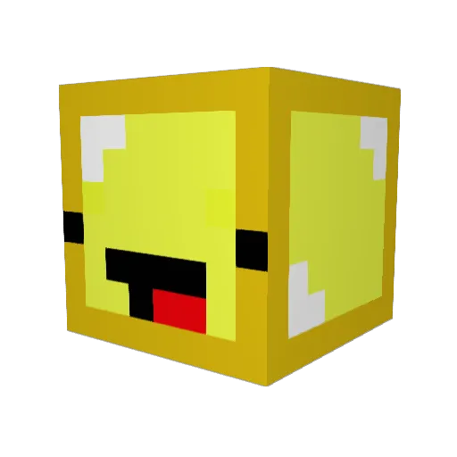 HH1129 Minecraft avatar head, 3D render