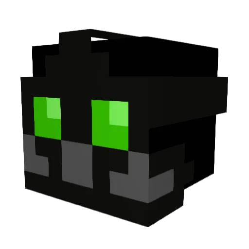 HH1LL Minecraft avatar head, 3D render