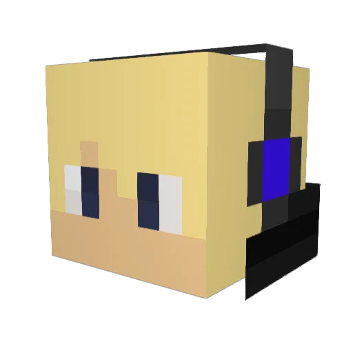 HH2003 Minecraft avatar head, 3D render