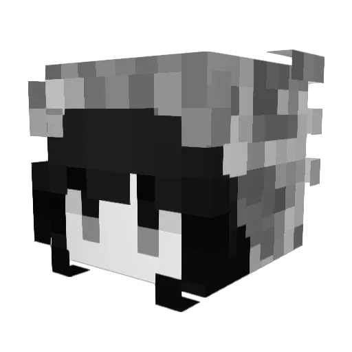 HH37 Minecraft avatar head, 3D render