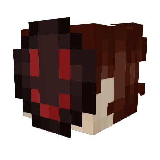 HHAPPYY_ Minecraft avatar head, 3D render