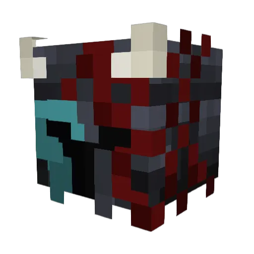 HHDeku Minecraft avatar head, 3D render