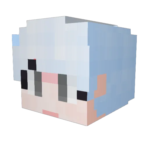 HHHHHHHH1234 Minecraft avatar head, 3D render