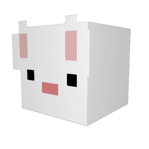 HHHany Minecraft avatar head, 3D render