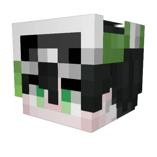 HHHej Minecraft avatar head, 3D render