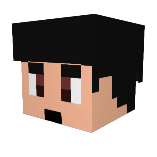 HHMACHO Minecraft avatar head, 3D render