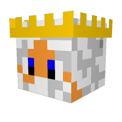 HHMR00 Minecraft avatar head, 3D render