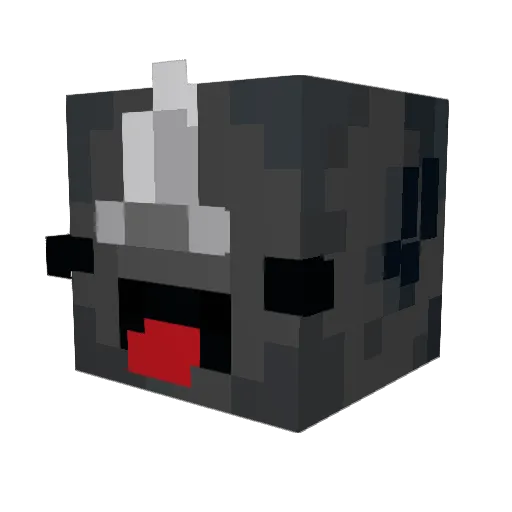 HHRhino Minecraft avatar head, 3D render