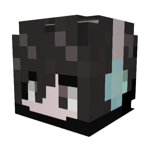 HHT32222 Minecraft avatar head, 3D render