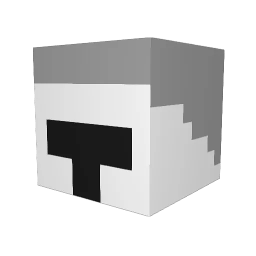 HHTiming Minecraft avatar head, 3D render