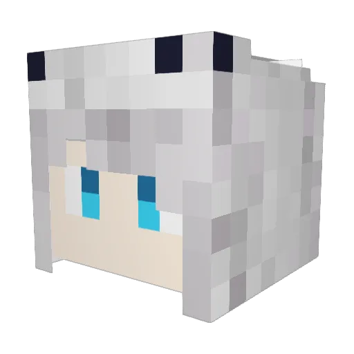 HHXKzhy Minecraft avatar head, 3D render