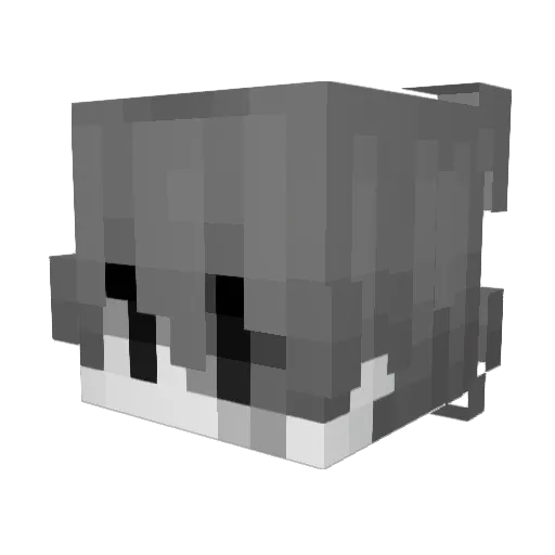 HH_HHSM Minecraft avatar head, 3D render