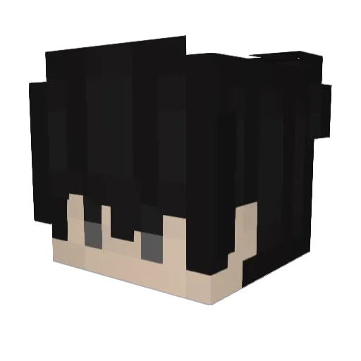 HHa_MMas Minecraft avatar head, 3D render