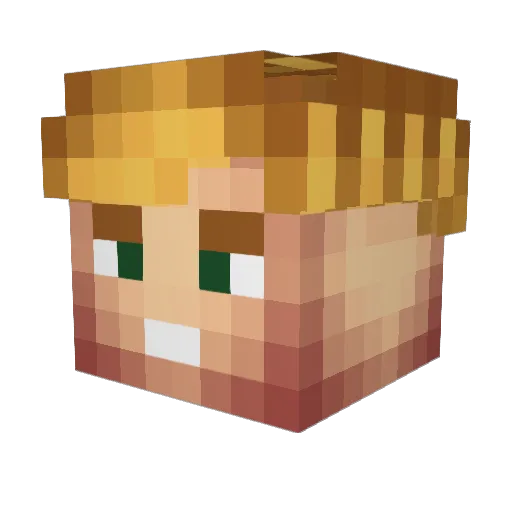 HHammy_ Minecraft avatar head, 3D render