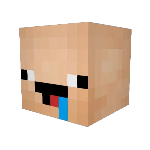 HHazarK Minecraft avatar head, 3D render