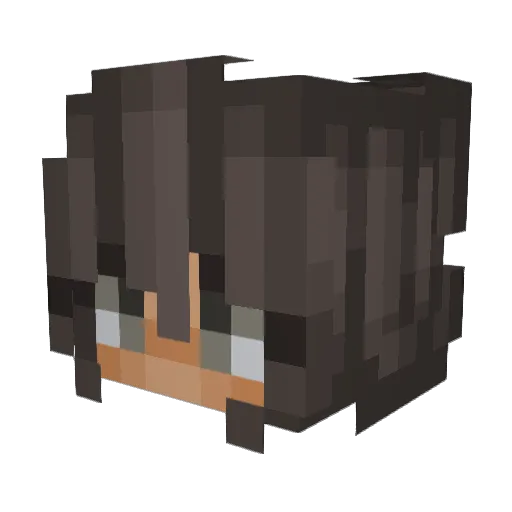 HHelena Minecraft avatar head, 3D render
