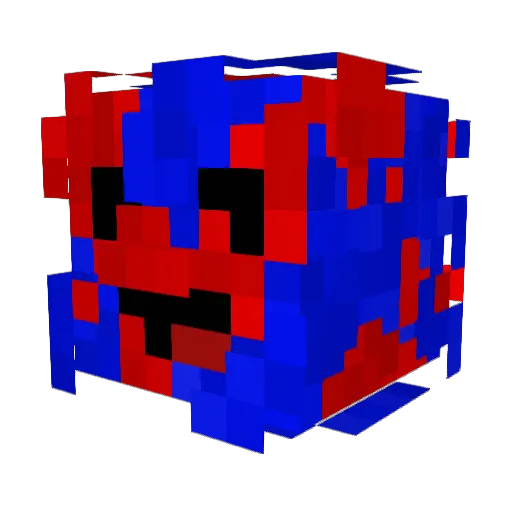 HIFLO_ Minecraft avatar head, 3D render